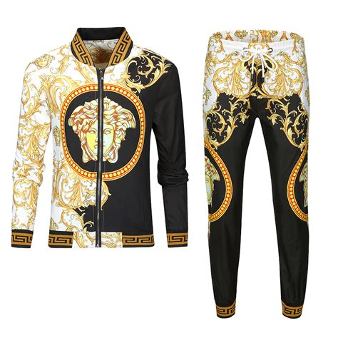 versace men's joggers|Versace tracksuit men's price.